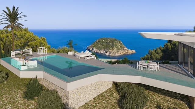 Villa with spectacular sea views located in Mar Azul, Jávea.