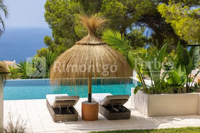Luxus-Ibizastil-Villa mit Meerblick in Costa Nova Panorama, Jávea