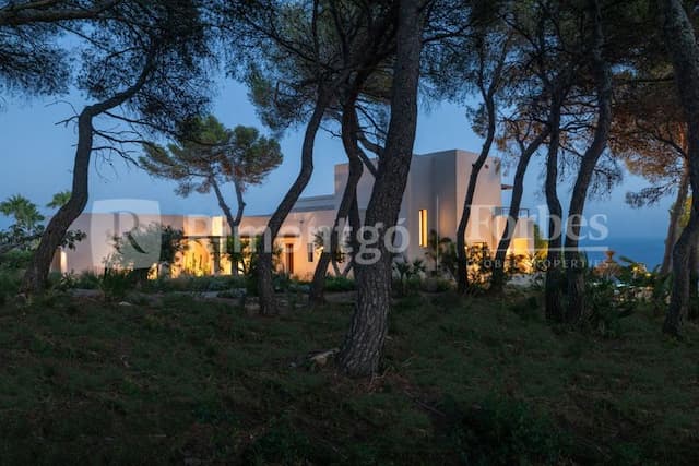 Luxus-Ibizastil-Villa mit Meerblick in Costa Nova Panorama, Jávea
