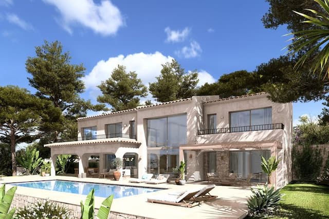 Proyecto de villa de estilo mediterráneo en la zona del Portichol, Jávea, Alicante