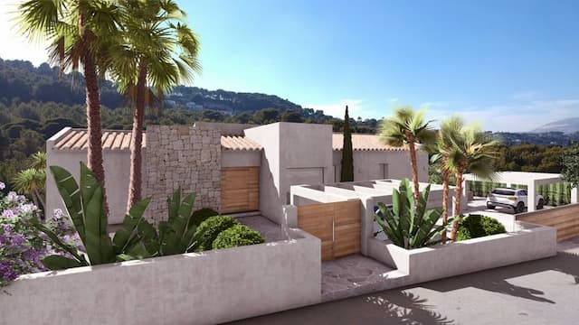 Proyecto de villa de estilo mediterráneo en la zona del Portichol, Jávea, Alicante