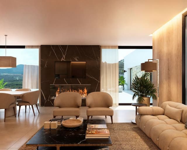 Villa dans la construction de style Ibiza/Méditerranéen dans l'urbanisation Racó de Nadal à Benitachell, Alicante