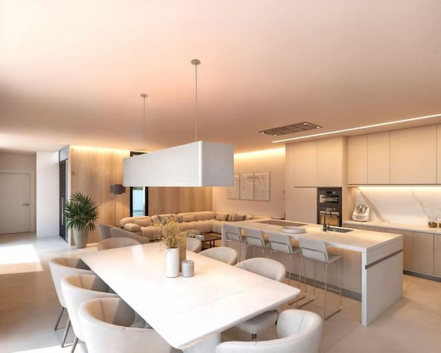 Villa dans la construction de style Ibiza/Méditerranéen dans l'urbanisation Racó de Nadal à Benitachell, Alicante