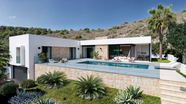 Villa dans la construction de style Ibiza/Méditerranéen dans l'urbanisation Racó de Nadal à Benitachell, Alicante
