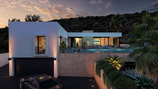 Villa dans la construction de style Ibiza/Méditerranéen dans l'urbanisation Racó de Nadal à Benitachell, Alicante