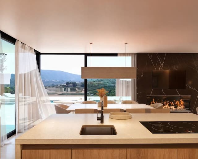 Villa dans la construction de style Ibiza/Méditerranéen dans l'urbanisation Racó de Nadal à Benitachell, Alicante