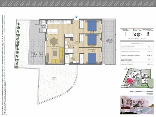 Apartamento de obra nueva en planta baja en Cala Blanca, Jávea (Alicante)