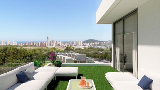 Modern new build villa in Sierra Cortina, Benidorm