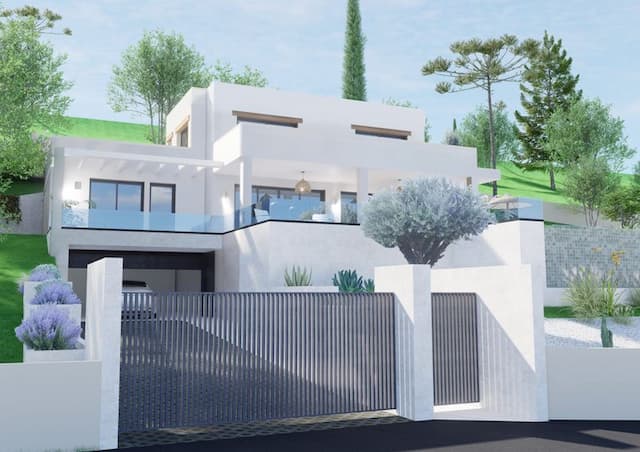Villa en construcción con vistas abiertas al Montgó en Rafalet, Jávea