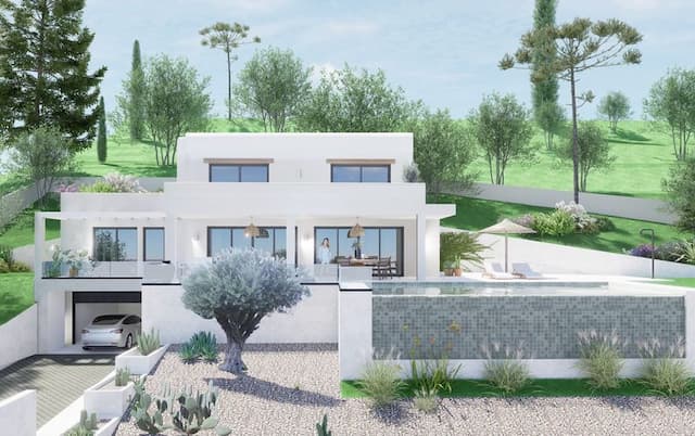 Villa en construcción con vistas abiertas al Montgó en Rafalet, Jávea