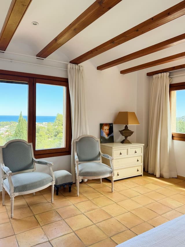 Villa de style méditerranéen avec vue sur la mer à Tosalet, Jávea