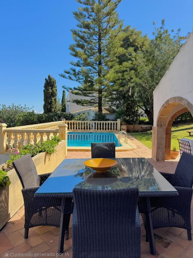 Villa de style méditerranéen avec vue sur la mer à Tosalet, Jávea