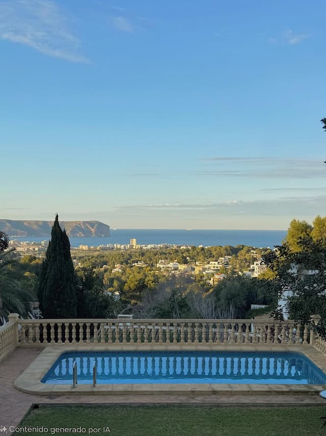 Villa de style méditerranéen avec vue sur la mer à Tosalet, Jávea