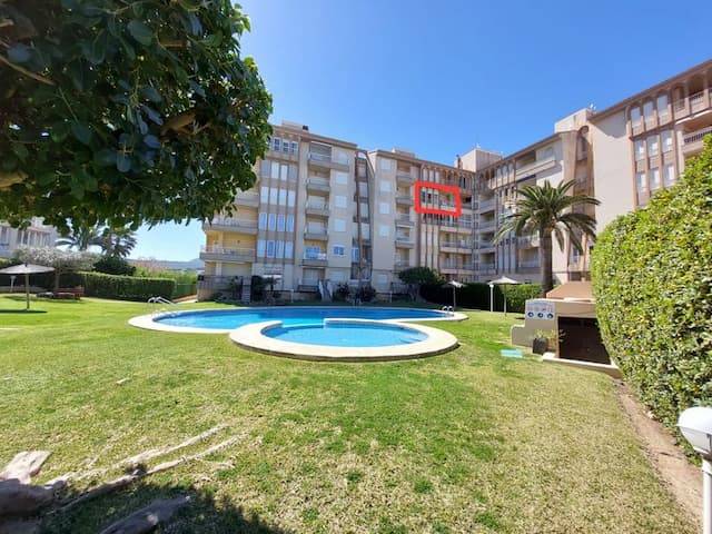 Apartament na pierwszej linii plaży z widokiem na morze w Arenal, Jávea