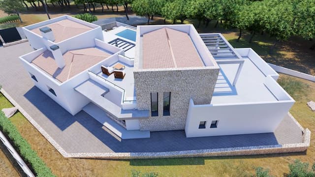 Działka z licencją budowlaną i projektem domu w rejonie Montgó, Jávea