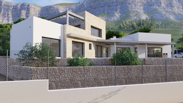 Działka z licencją budowlaną i projektem domu w rejonie Montgó, Jávea