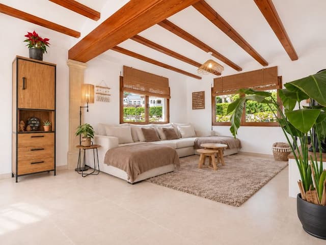 Villa recientemente renovada, orientada al sur, con casa de invitados, piscina climatizada y vistas al valle, situada en Senioles, Jávea.