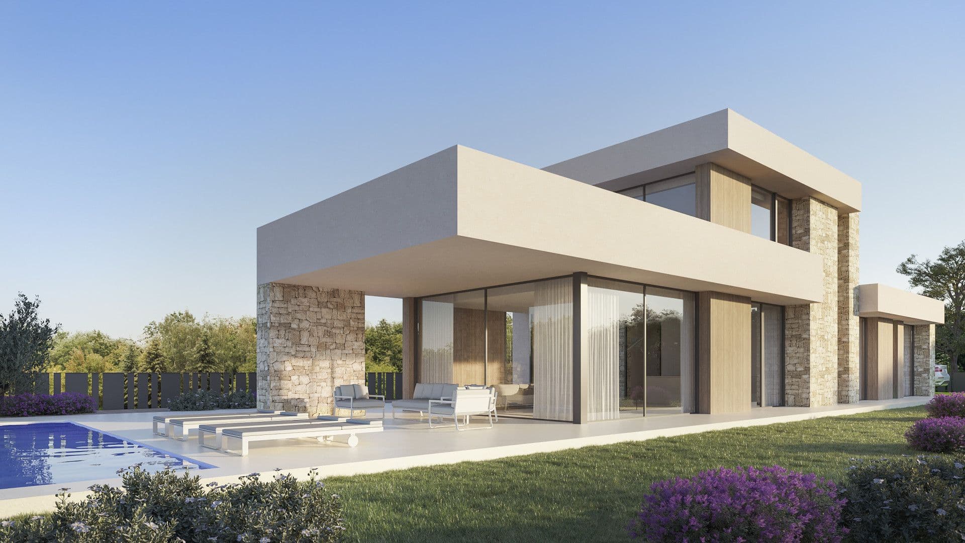 Proyecto de villa moderna situada en la zona de San Juan de Dénia (Alicante)