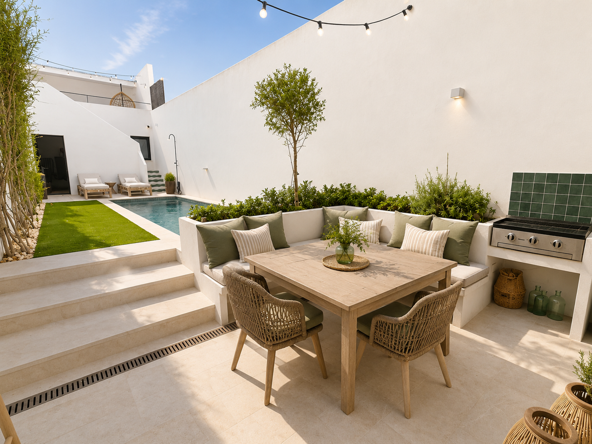 Refurbished house with private pool in the historic center of Ciutadella, Menorca.
