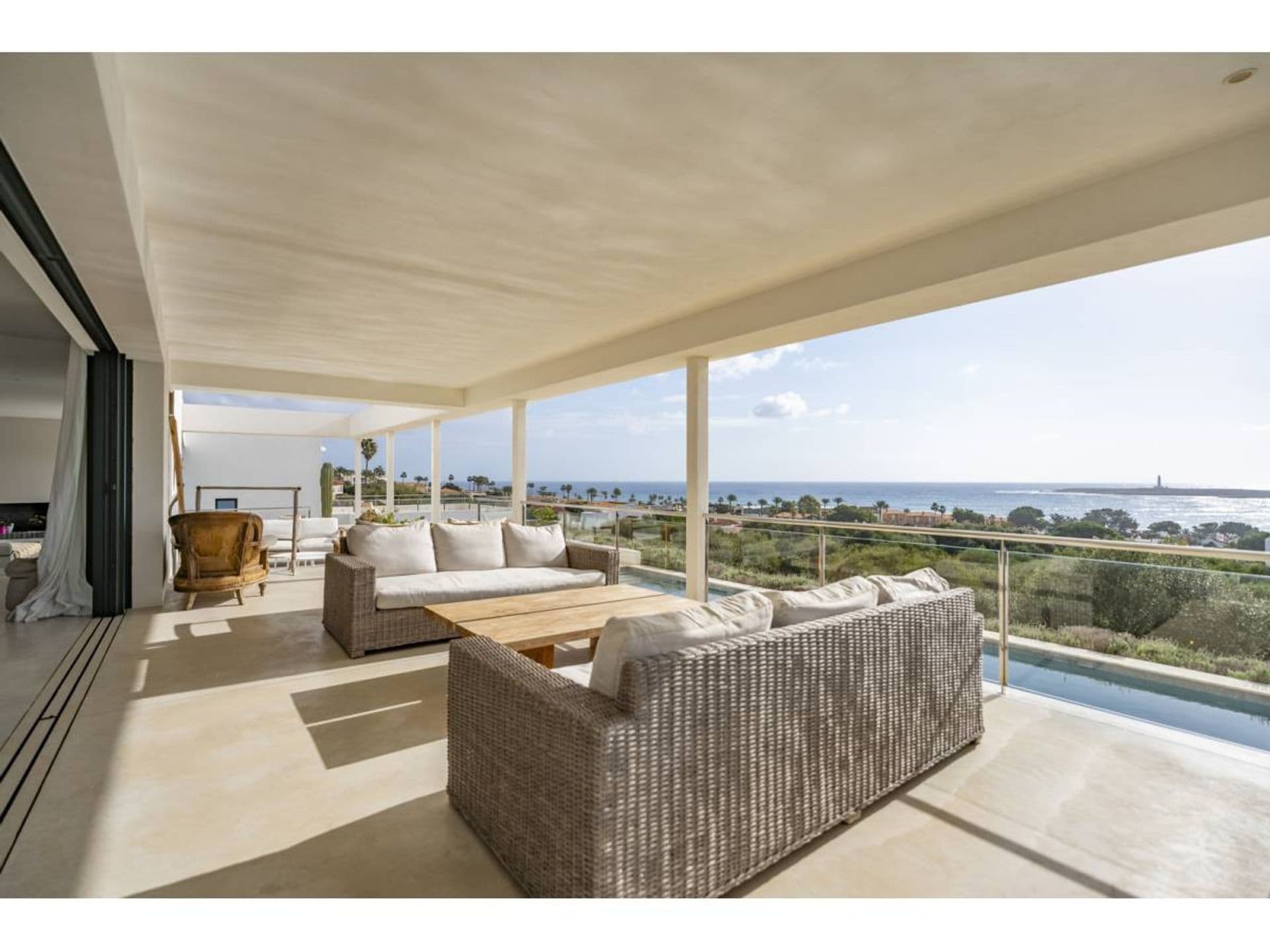 Villa with sea views in Punta Prima, Menorca.